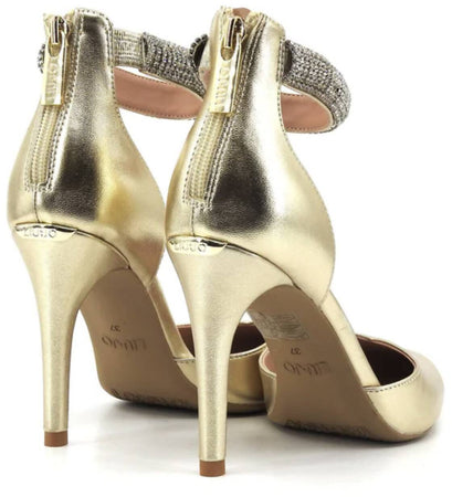 Liujo Scarpe Col Tacco Two Pieces Gioiello Sa4015ex02904078 Nuova Collezione Platinum