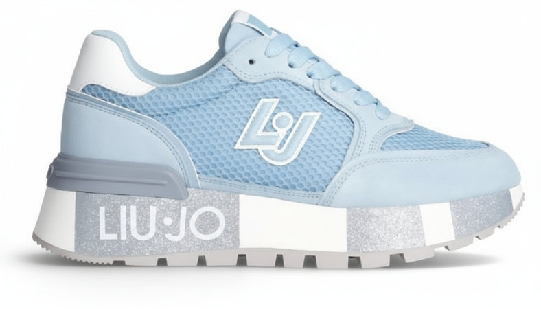 Liujo Sneakers Donna Amazing Scarpe Da Ginnastica Maxi Platform Suede E Mesh BA4005PX303S1706