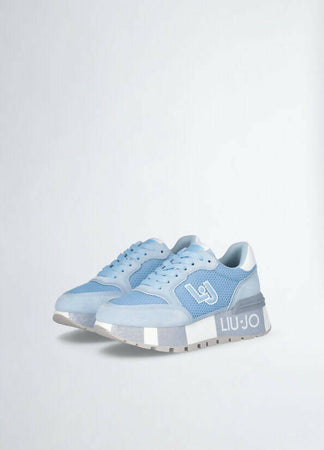 Liujo Sneakers Donna Amazing Scarpe Da Ginnastica Maxi Platform Suede E Mesh BA4005PX303S1706