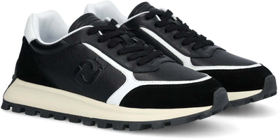 Liujo Sneakers Uomo Pelle E Camoscio Scarpe Casual Lacci Suola In Gomma 4cm Scarpa Da Ginnastica Uomo