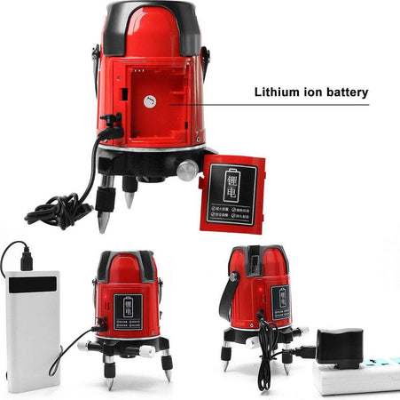LIVELLA LASER TRACCIATORE AUTOLIVELLANTE 360º ROTAZIONE BOLLA DIGITALE 2 LINEE  Trade Shop italia - Napoli, Commerciovirtuoso.it