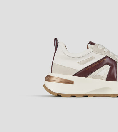 ALEXANDER SMITH Sneakers White-Bordeaux art. ASBCLPW2006FBX