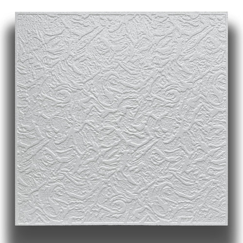 10 o 20mq (40 oppure 80 pezzi) di pannello decorativo a soffitto in polistirene compatto 50x50cm (spess. 1cm) LIZBONA - Eternal Parquet