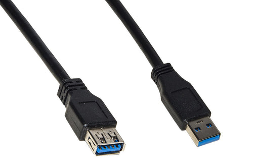 Cavo Usb 3.0 A-A 5Mt M/F Prolunga Bk In Rame