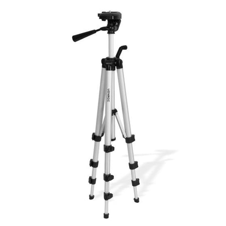 Treppiede compatto in alluminio adatto a livelle laser regolabile fino a 150 cm