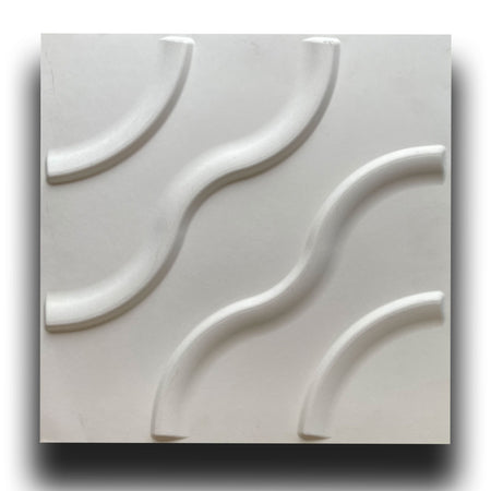€1,99 Pannello in fibra naturale a parete 3D, rivestimento di lusso 3D 50X50cm BIANCO verniciabile FIORI - Eternal Parquet