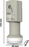 LNB-Twin-XORO-SF-200-con-Sat-Finder-e-Bussola-integrati