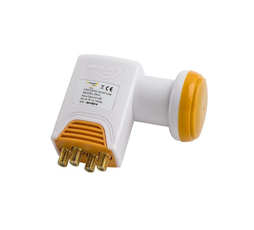 LNB Universale 0.1dB 4 uscite HV/HV per Multiswitch GOLDEN MEDIA