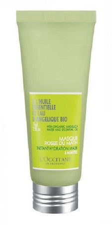 L'Occitane En Provence Maschera Rugiada Del Mattino Con Olio Essenziale E Acqua Di Angelica Bio 75ml Idratazione Istantanea 3 Minuti