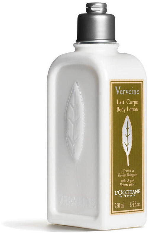 L'occitane en Provence Verbena Latte Corpo 250 Ml Crema Idratante E Nutriente Con Burro Di Karitè E Olio Vegetale Di Semi D'uva