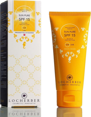 Locherber-Sun-Pure-Crema-Solare-SPF-15-Protezione-Media-100-ml-Cosval