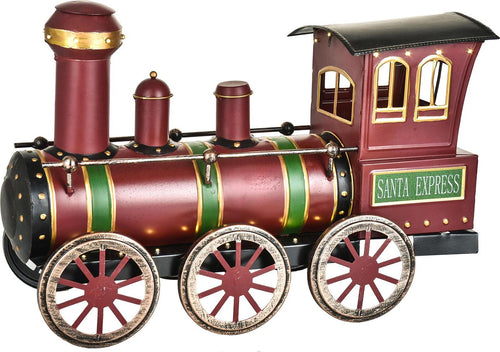 Locomotiva 40 led trenino natalizio in latta Rosso 48 cm decorazione natalizia Casa e cucina/Decorazioni per interni/Addobbi e decorazioni per ricorrenze/Decorazioni natalizie/Schiaccianoci MagiediNatale.it - Altamura, Commerciovirtuoso.it