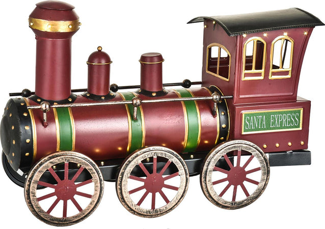 Locomotiva 40 led trenino natalizio in latta Rosso 48 cm decorazione natalizia Casa e cucina/Decorazioni per interni/Addobbi e decorazioni per ricorrenze/Decorazioni natalizie/Schiaccianoci MagiediNatale.it - Altamura, Commerciovirtuoso.it