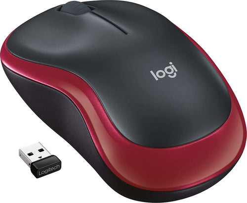 Logitech-M185-Mouse-Wireless-Rosso