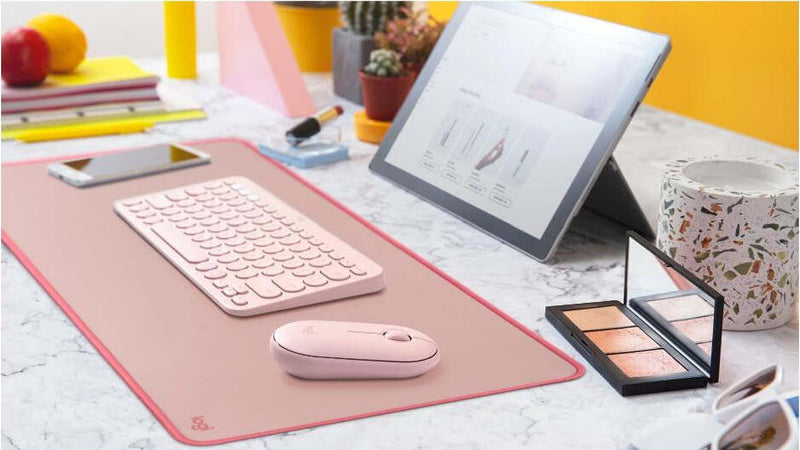 LOGITECH-Tappetino-mouse-STUDIO-SERIES-Desk-Mat-Rosa-scuro