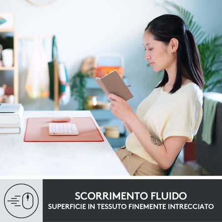LOGITECH-Tappetino-mouse-STUDIO-SERIES-Desk-Mat-Rosa-scuro