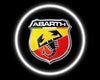KIT LUCI LED LOGO PROIETTORE FIAT 500 ABARTH A BATTERIA PROIETTORE CON SENSORE MAGNETE