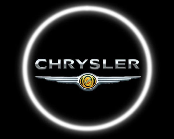 Logo Led Proiettore Sottoporta CHRYSLER 12V 5W Adesivo Cortesia Luci Universale Auto