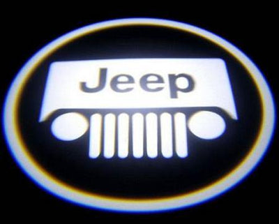 KIT LUCI LED SOTTOPORTA JEEP LOGO PROIETTORE UNIVERSALE