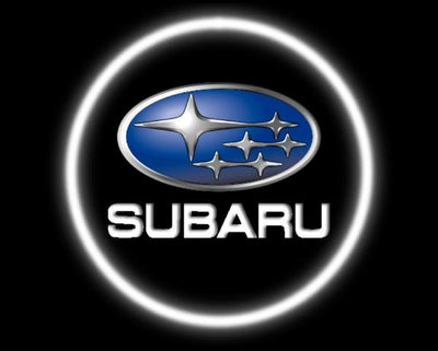 KIT LUCI LED SUBARU LOGO PROIETTORE PORTIERA A BATTERIA CON SENSORE MAGNETE