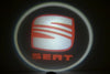 Logo Led Proiettore Sottoporta SEAT 12V 5W Adesivo Cortesia Luci Universale Auto