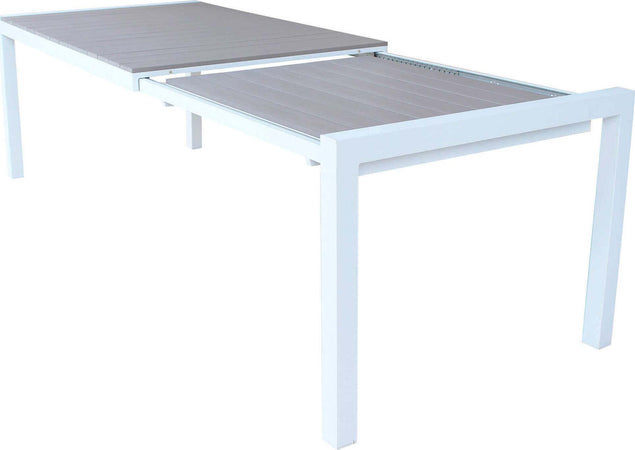 LOIS---set-tavolo-da-giardino-in-alluminio-con-8-sedute-162/242x100-Bianco-Milani-Home