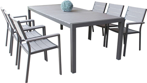 LOIS---set-tavolo-in-alluminio-cm-162/242x100x74-h-con-6-sedute-Taupe-Milani-Home