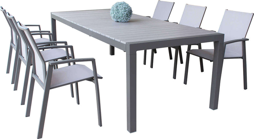 LOIS---set-tavolo-in-alluminio-cm-162/242x100x74-h-con-6-sedute-Taupe-Milani-Home
