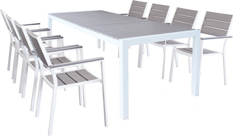 LOIS---set-tavolo-in-alluminio-cm-162/242x100x74-h-con-8-sedute-Bianco-Milani-Home