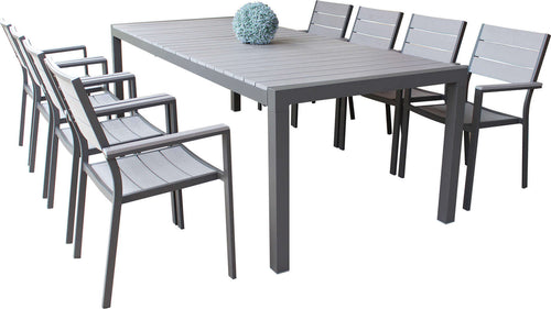 LOIS---set-tavolo-in-alluminio-cm-162/242x100x74-h-con-8-sedute-Taupe-Milani-Home