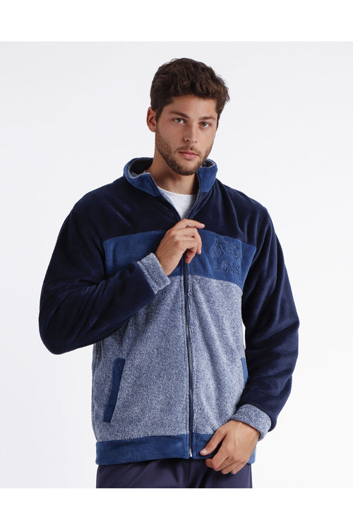 Admas Giacca da Camera per Uomo in Caldo Coral con Cerniera 67023 2510S32