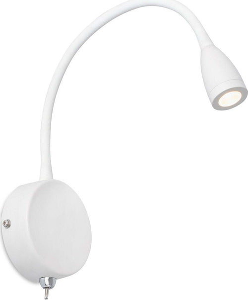 LOKE Lampada da parete lettore bianca Illuminazione/Illuminazione per interni/Illuminazioni per pareti/Applique Led Mall Home - Napoli, Commerciovirtuoso.it