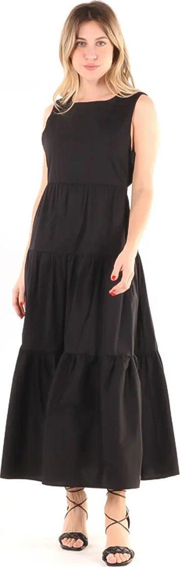 LOKITA | Abito lungo balze in popeline Moda/Donna/Abbigliamento/Vestiti/Casual You Store - Messina, Commerciovirtuoso.it