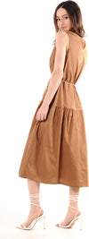 LOKITA | Abito lungo in popeline Moda/Donna/Abbigliamento/Vestiti/Lavoro You Store - Messina, Commerciovirtuoso.it