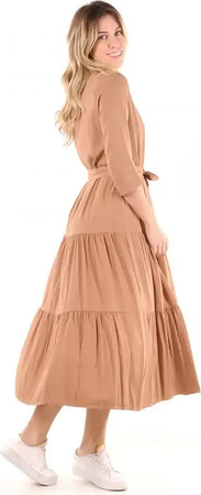 LOKITA | Abito lungo viscosa Moda/Donna/Abbigliamento/Vestiti/Lavoro You Store - Messina, Commerciovirtuoso.it