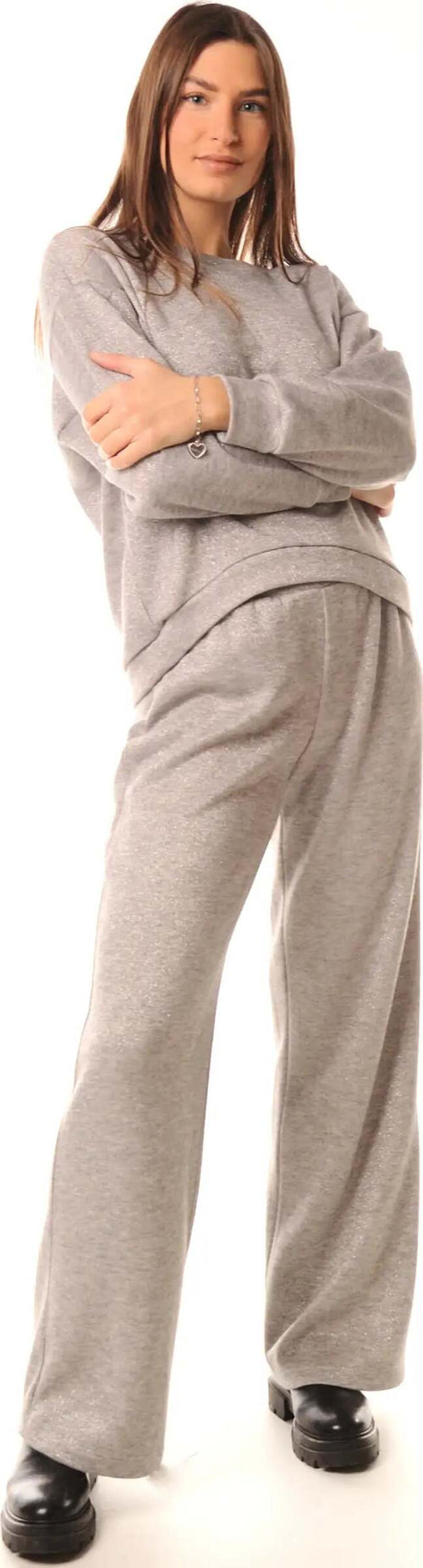 LOKITA-|-Pantalone-palazzo-in-maglia-lurex