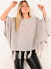 LOKITA-|-Poncho-in-maglia-con-frange