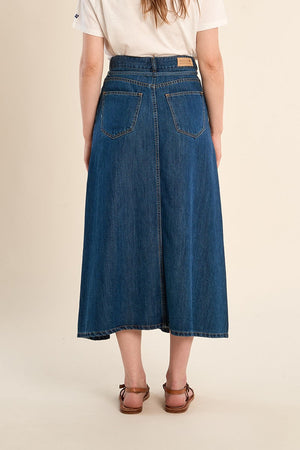 Gonna lunga in denim Annodata in vita