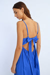 Abito Molly Bracken blu con spallinee scollatura dietro