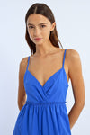 Abito Molly Bracken blu con spallinee scollatura dietro