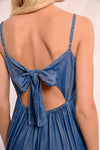 Abito Molly Bracken in denim scollo a v