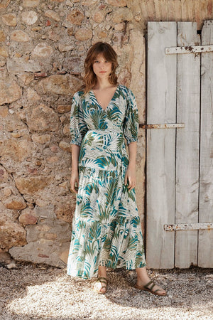 Abito Molly Bracken lungo scollo a v