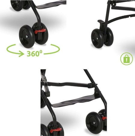 LORELLI-passeggino-VAYA-,-cappottina-regolabile-prendisole,-pieghevole,-poggiapiedi,-Stroller-Passeggino-Leggero,-vari-colori
