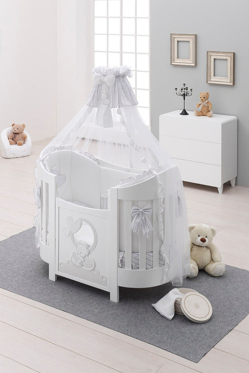 Lettino Ovale Lunetta Italbaby Love Bianco