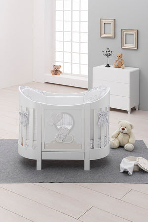 Lettino Ovale Lunetta Italbaby Love Bianco