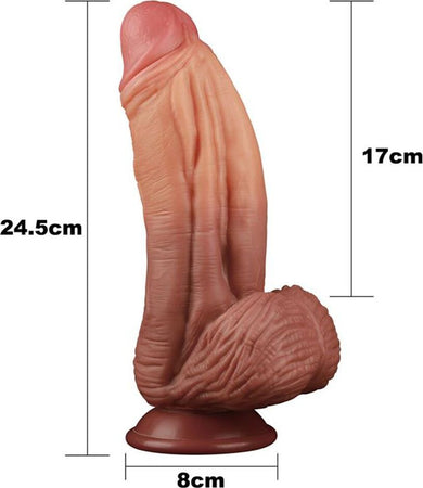 Lovetoy Dildo Gigante Mostruoso Pene Artificiale In Silicone con ventosa a Doppio Strato Fallo Iperrealistico Con Vene Stimolanti 25,4 Cm Salute e cura della persona/Erotismo e contraccezione/Sex toys/Dildo/Dildo realistici Kondorama - Martinsicuro, Commerciovirtuoso.it