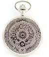 Orologio da tasca meccanico carica manuale Lowell scheletrato bicolore