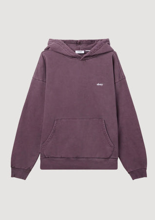 OBEY LOWERCASE PIGMENT HOOD FLEECE da uomo