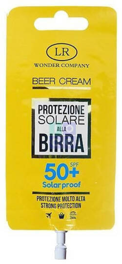 Lr Wonder Company Beer Cream Protezione Crema Solare Alla Birra Protezione Solare Spf Bustina Singola 15 Ml