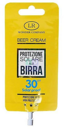 Lr Wonder Company Beer Cream Protezione Crema Solare Alla Birra Protezione Solare Spf Bustina Singola 15 Ml